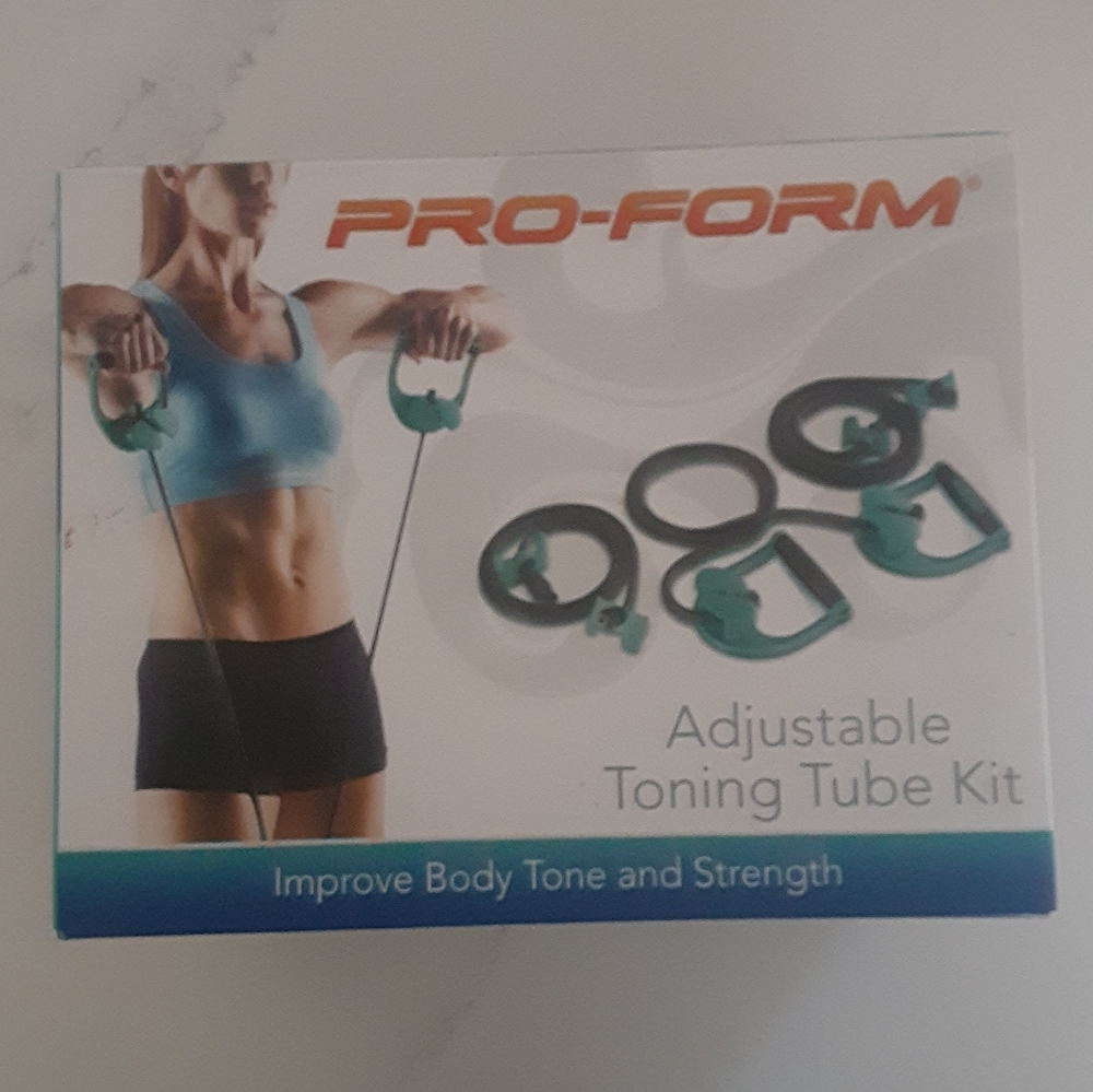 🆕️ New In Box Pro-form Adjustable Toning Tube Workout Kit